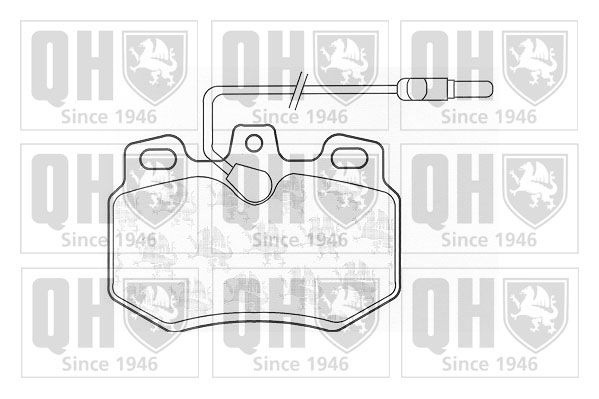 QUINTON HAZELL Комплект тормозных колодок, дисковый тормоз BP754